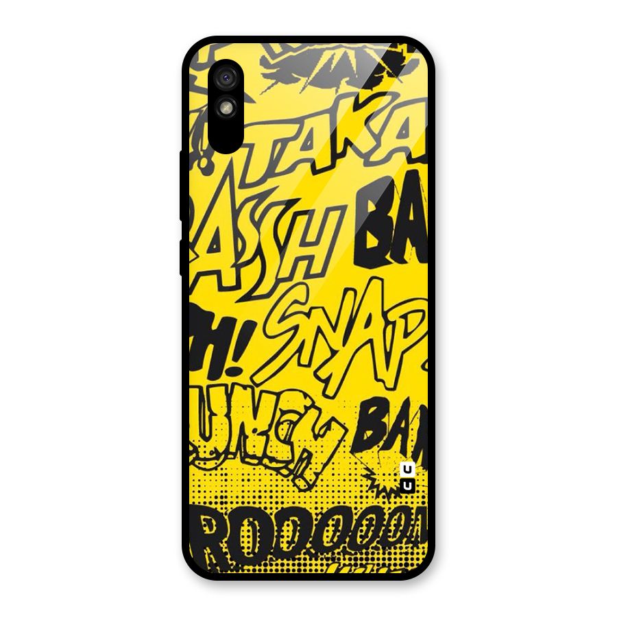 Vroom Snap Glass Back Case for Redmi 9i