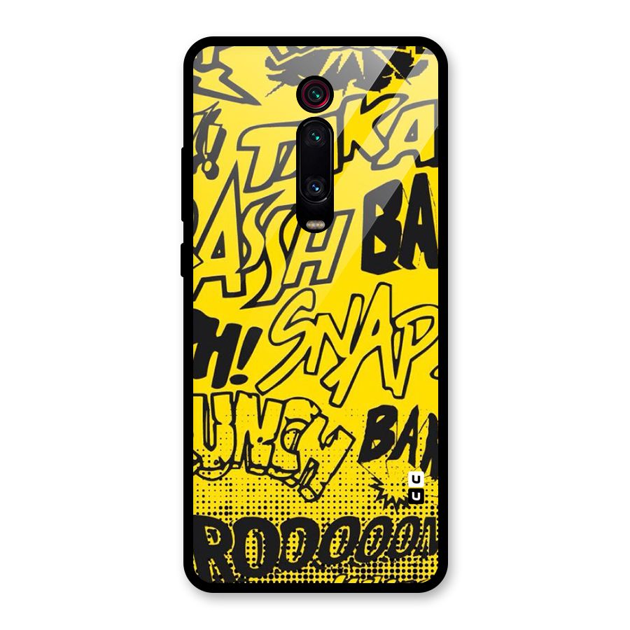Vroom Snap Glass Back Case for Redmi K20