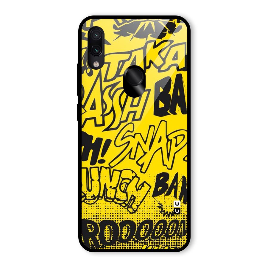 Vroom Snap Glass Back Case for Redmi Note 7S