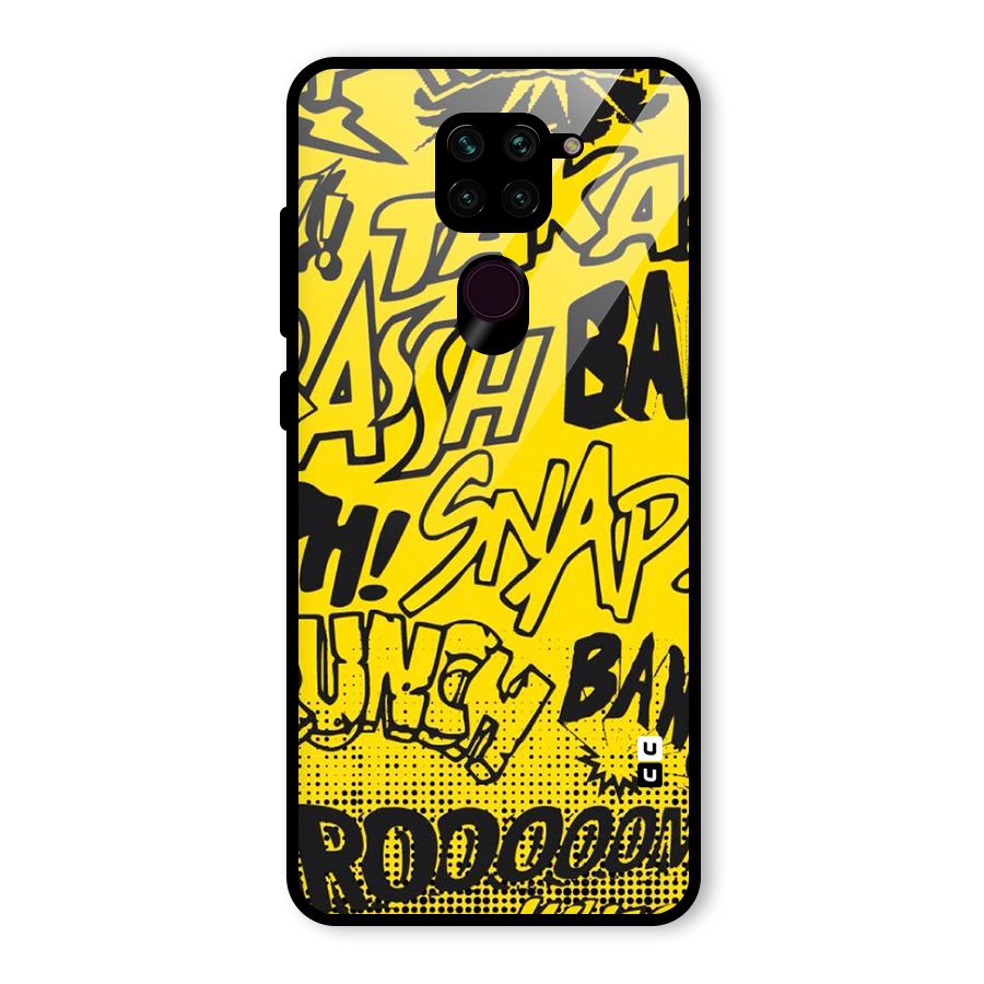 Vroom Snap Glass Back Case for Redmi Note 9