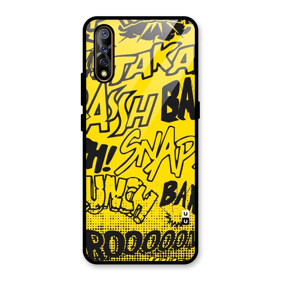 Vroom Snap Glass Back Case for Vivo S1