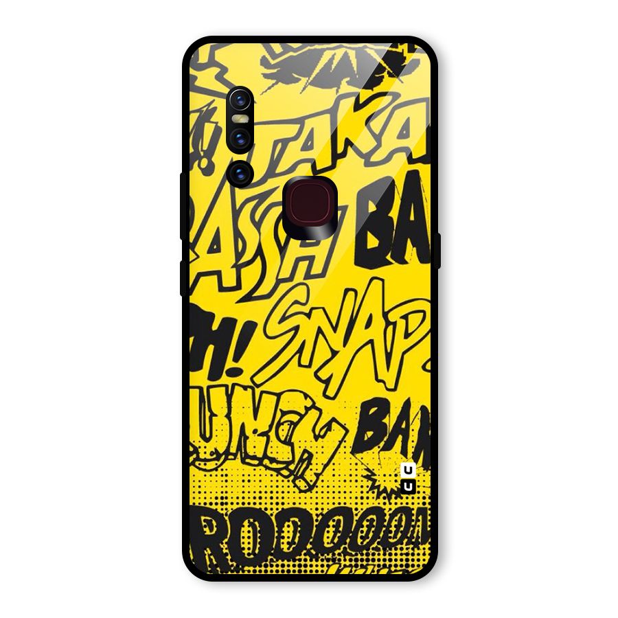 Vroom Snap Glass Back Case for Vivo V15