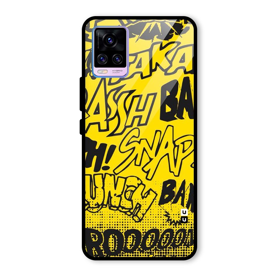 Vroom Snap Glass Back Case for Vivo V20 Pro