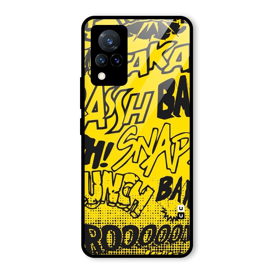 Vroom Snap Glass Back Case for Vivo V21 5G