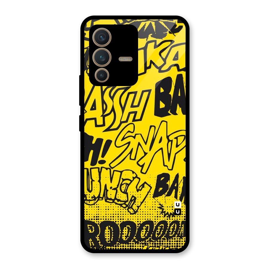 Vroom Snap Glass Back Case for Vivo V23 5G