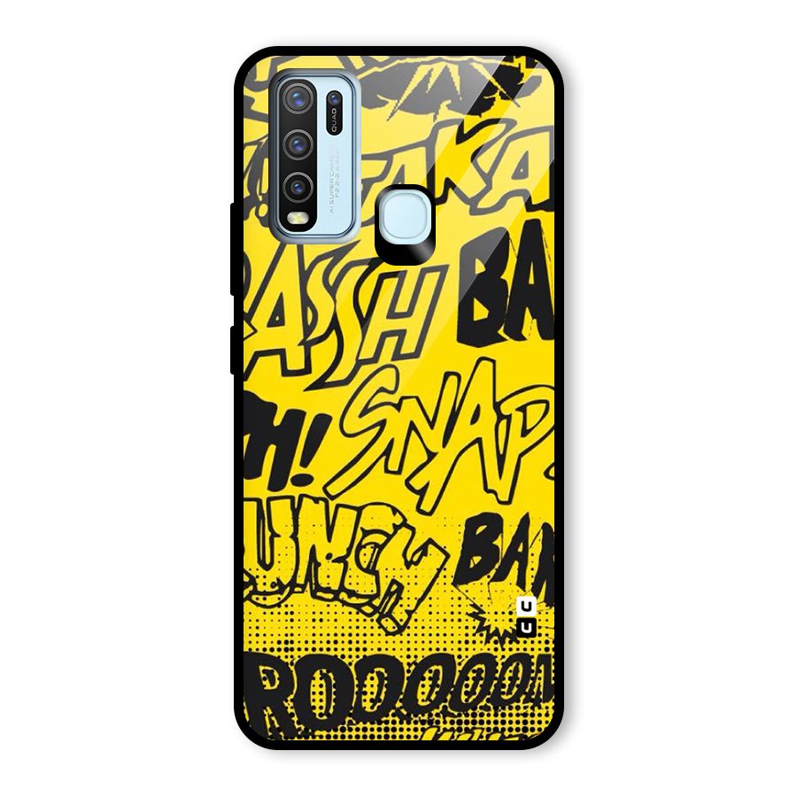 Vroom Snap Glass Back Case for Vivo Y30