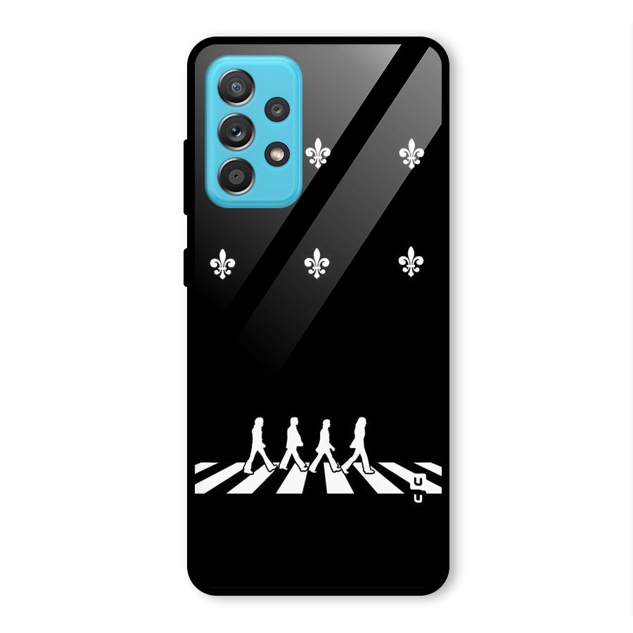 Walking Four Glass Back Case for Galaxy A52