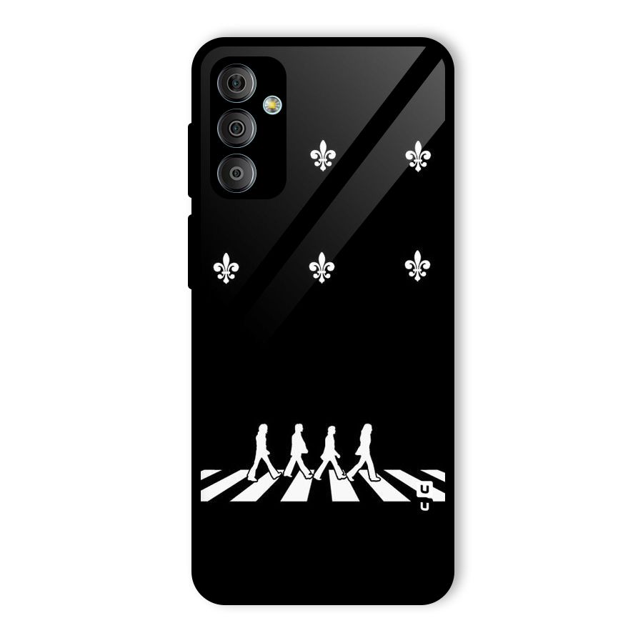 Walking Four Glass Back Case for Galaxy F23