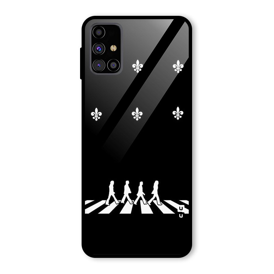 Walking Four Glass Back Case for Galaxy M31s