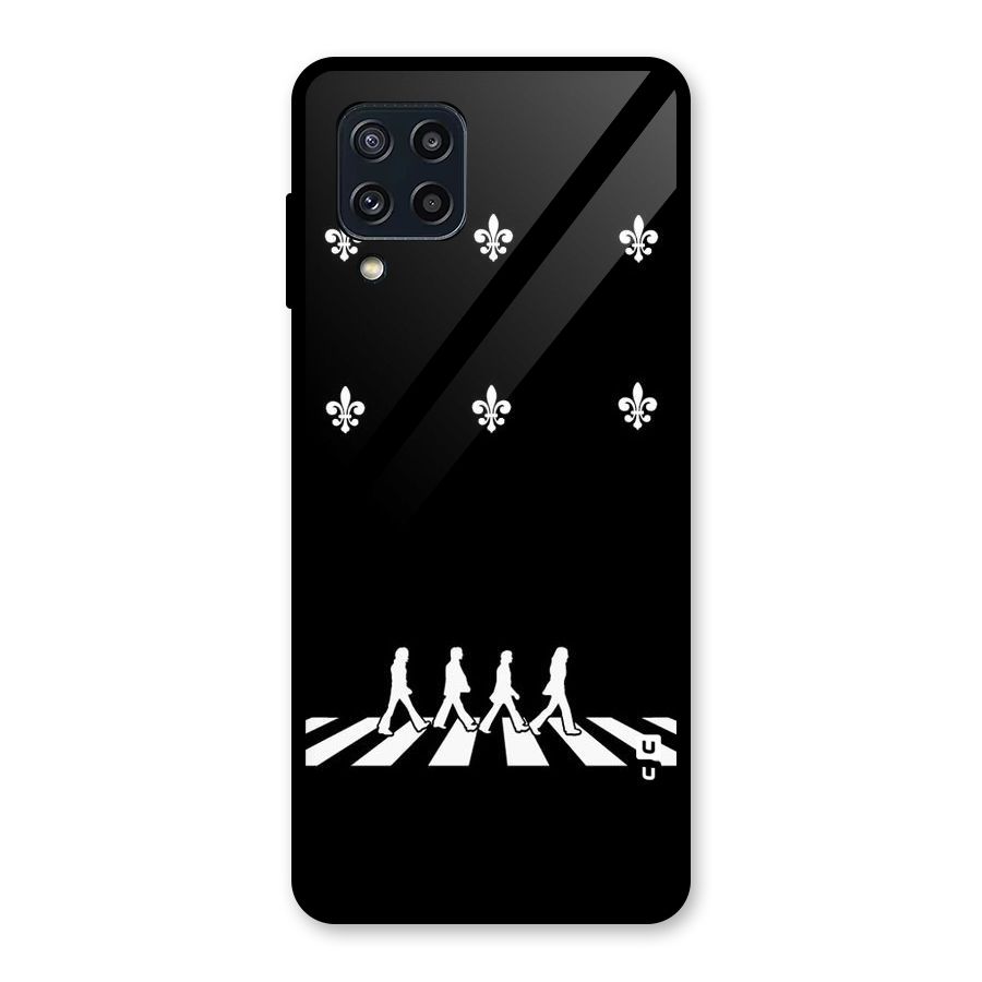 Walking Four Glass Back Case for Galaxy M32