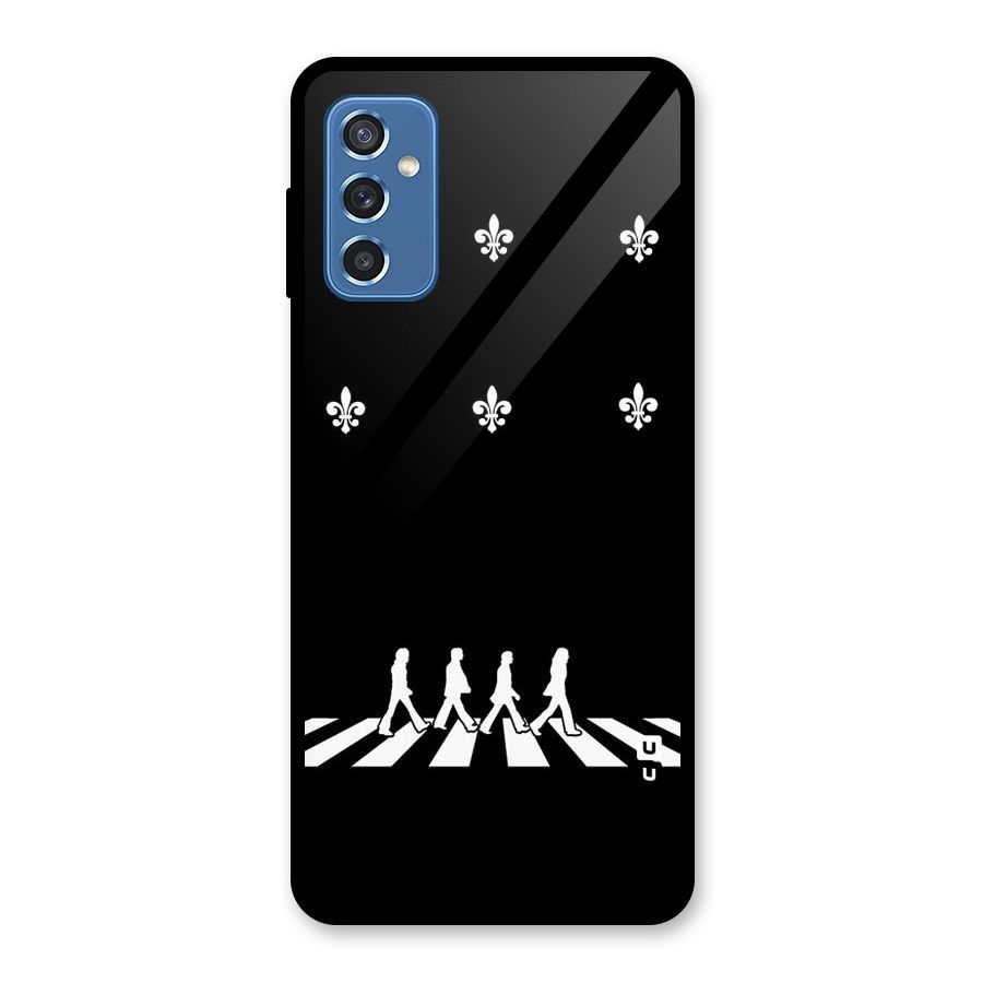 Walking Four Glass Back Case for Galaxy M52 5G