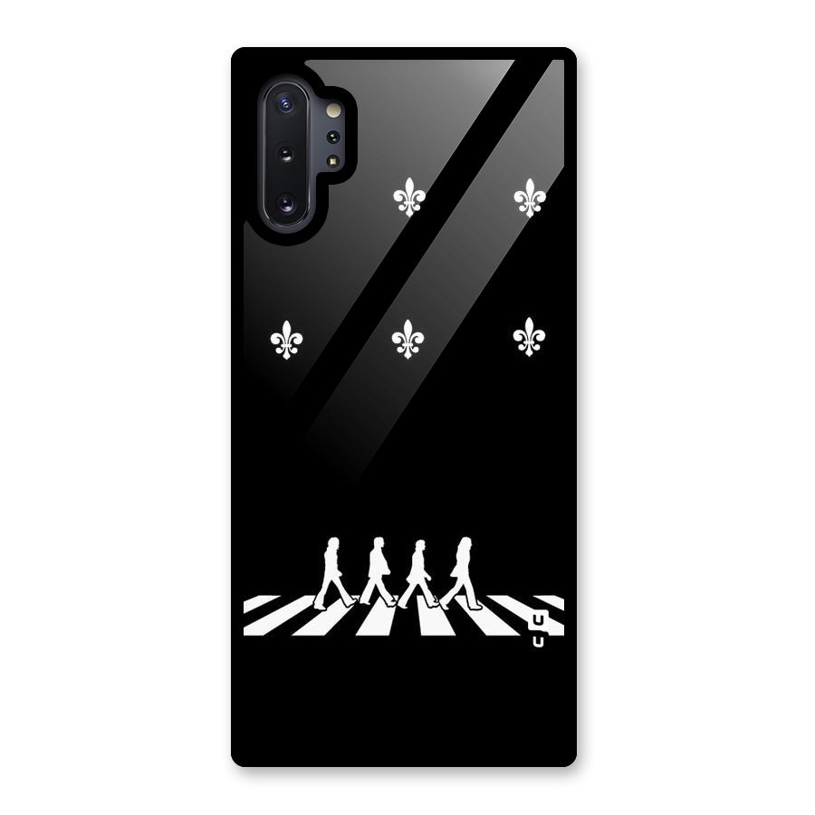 Walking Four Glass Back Case for Galaxy Note 10 Plus