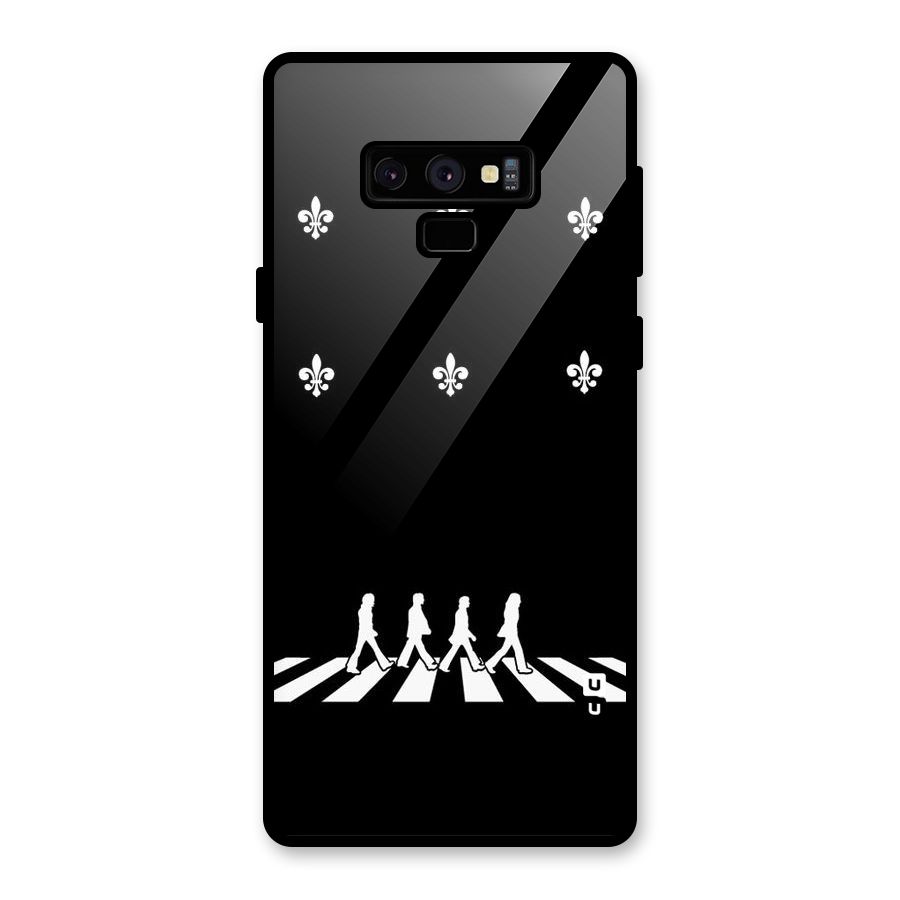 Walking Four Glass Back Case for Galaxy Note 9