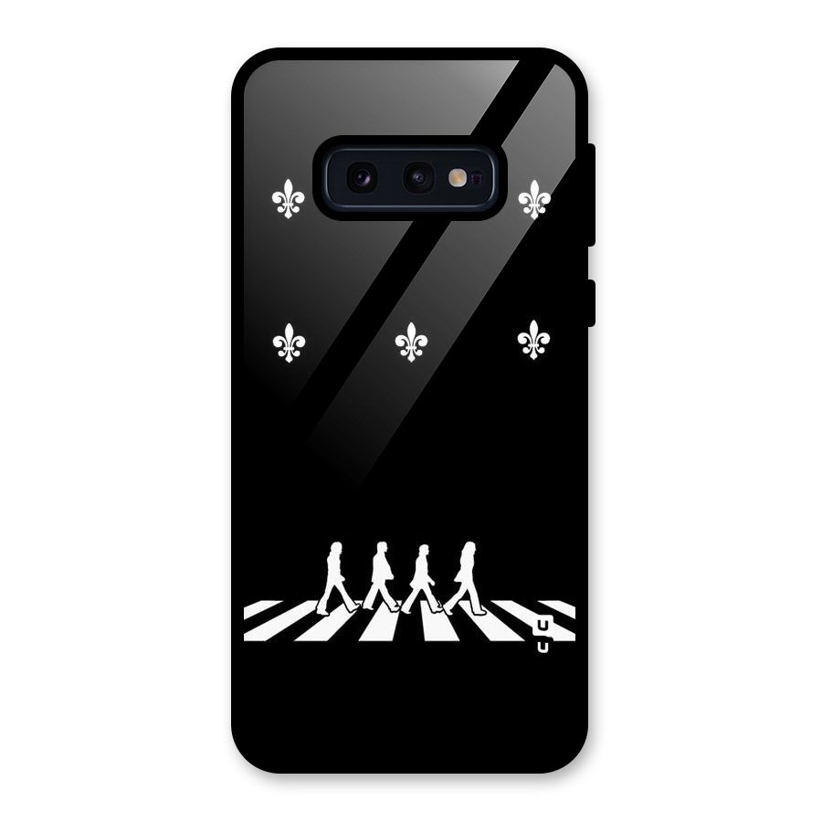 Walking Four Glass Back Case for Galaxy S10e