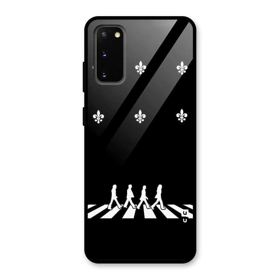 Walking Four Glass Back Case for Galaxy S20