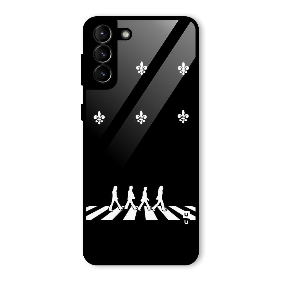Walking Four Glass Back Case for Galaxy S21 Plus