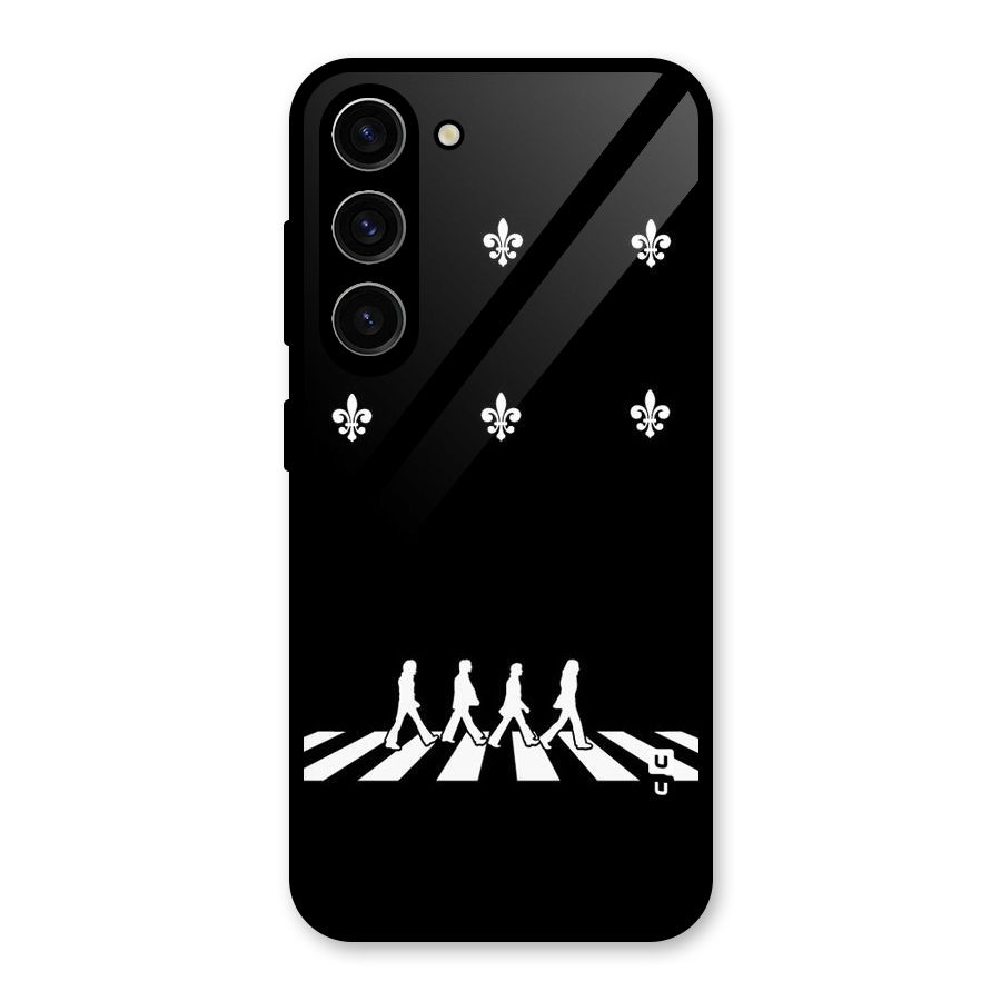 Walking Four Glass Back Case for Galaxy S23