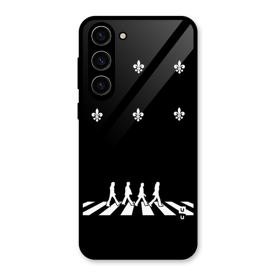 Walking Four Glass Back Case for Galaxy S23 Plus