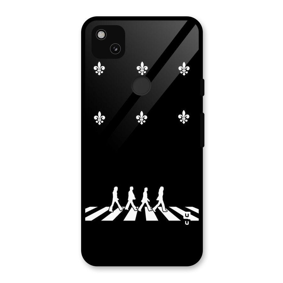 Walking Four Glass Back Case for Google Pixel 4a