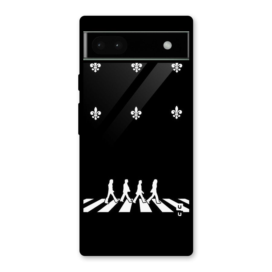 Walking Four Glass Back Case for Google Pixel 6a