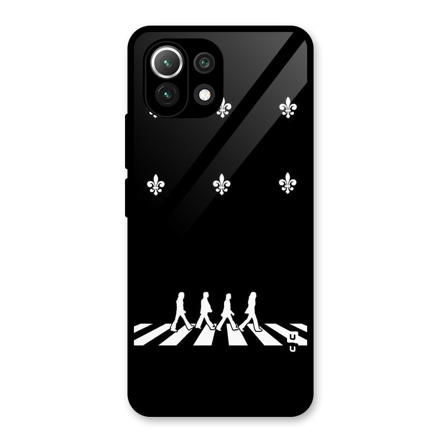Walking Four Glass Back Case for Mi 11 Lite