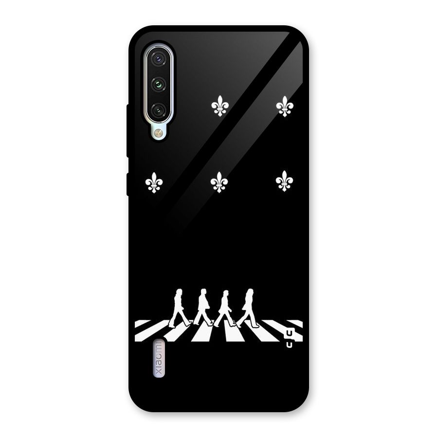 Walking Four Glass Back Case for Mi A3
