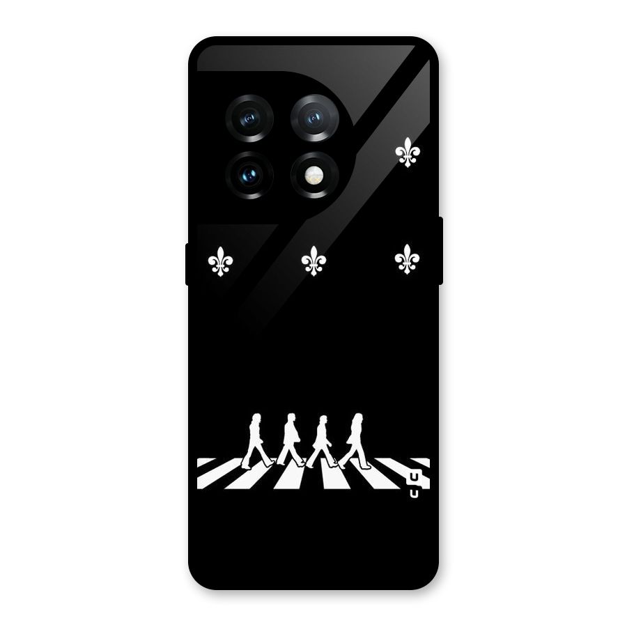 Walking Four Glass Back Case for OnePlus 11