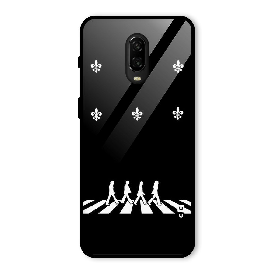 Walking Four Glass Back Case for OnePlus 6T