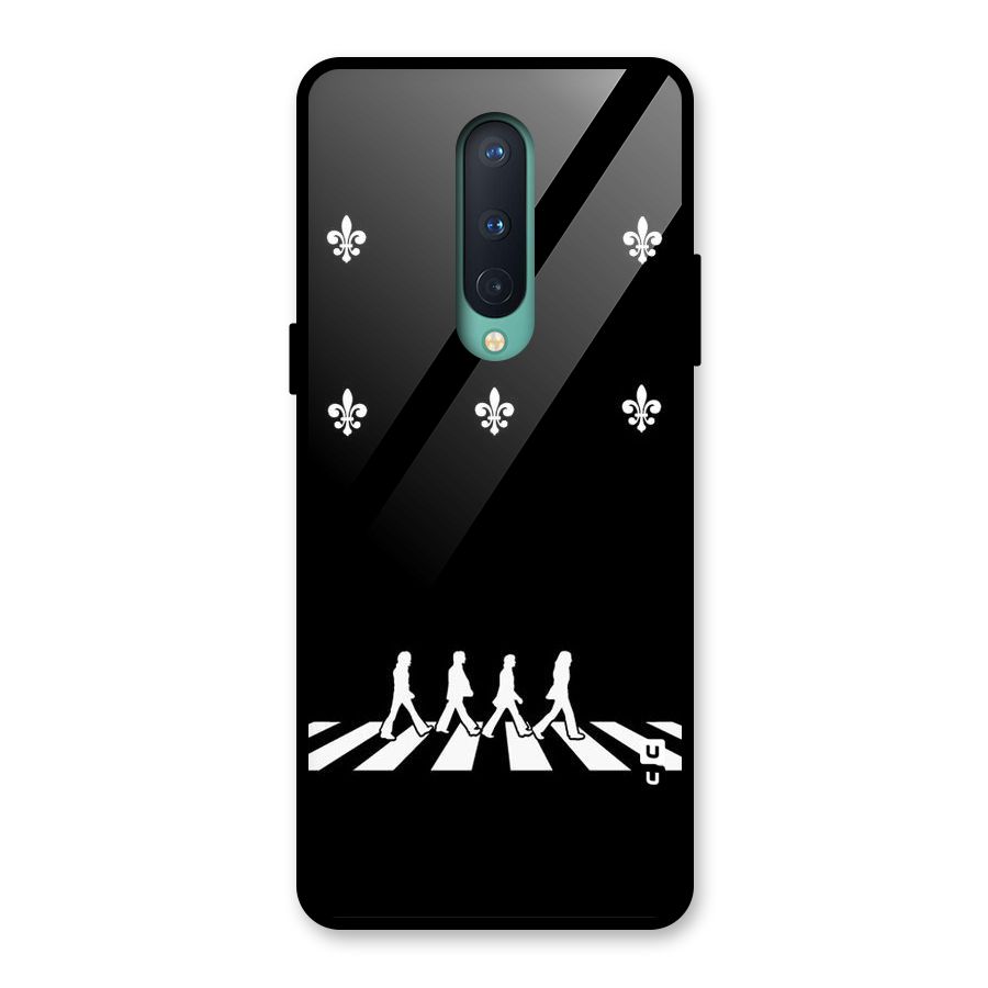 Walking Four Glass Back Case for OnePlus 8