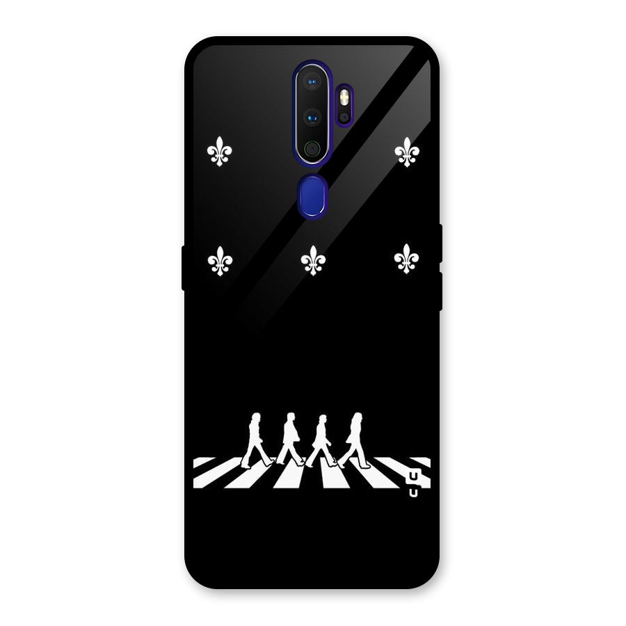 Walking Four Glass Back Case for Oppo A9 (2020)