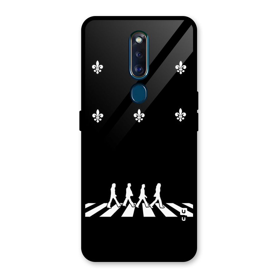 Walking Four Glass Back Case for Oppo F11 Pro