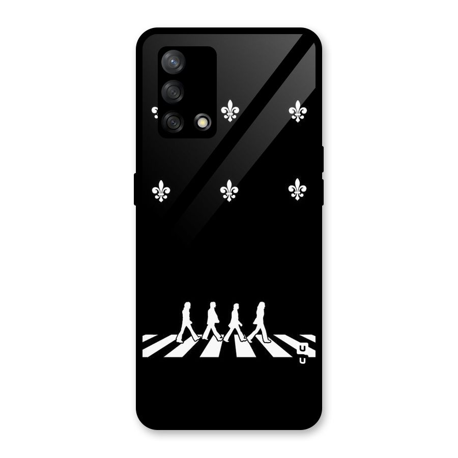 Walking Four Glass Back Case for Oppo F19