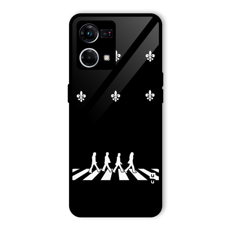 Walking Four Glass Back Case for Oppo F21 Pro 4G