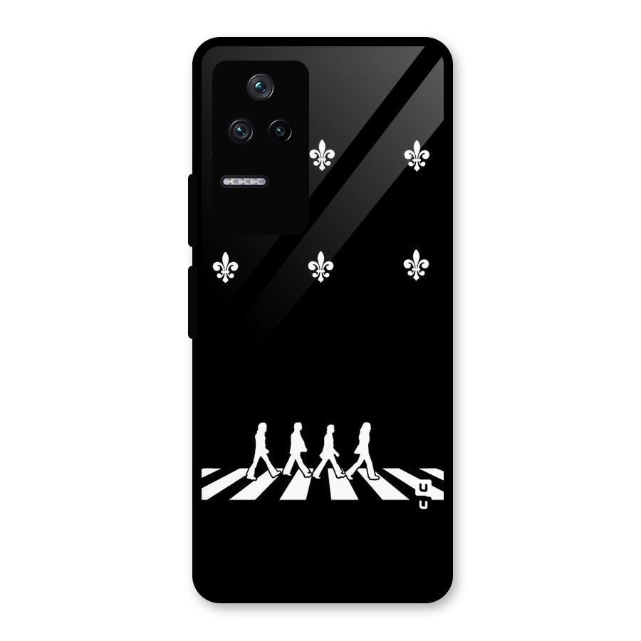 Walking Four Glass Back Case for Poco F4 5G
