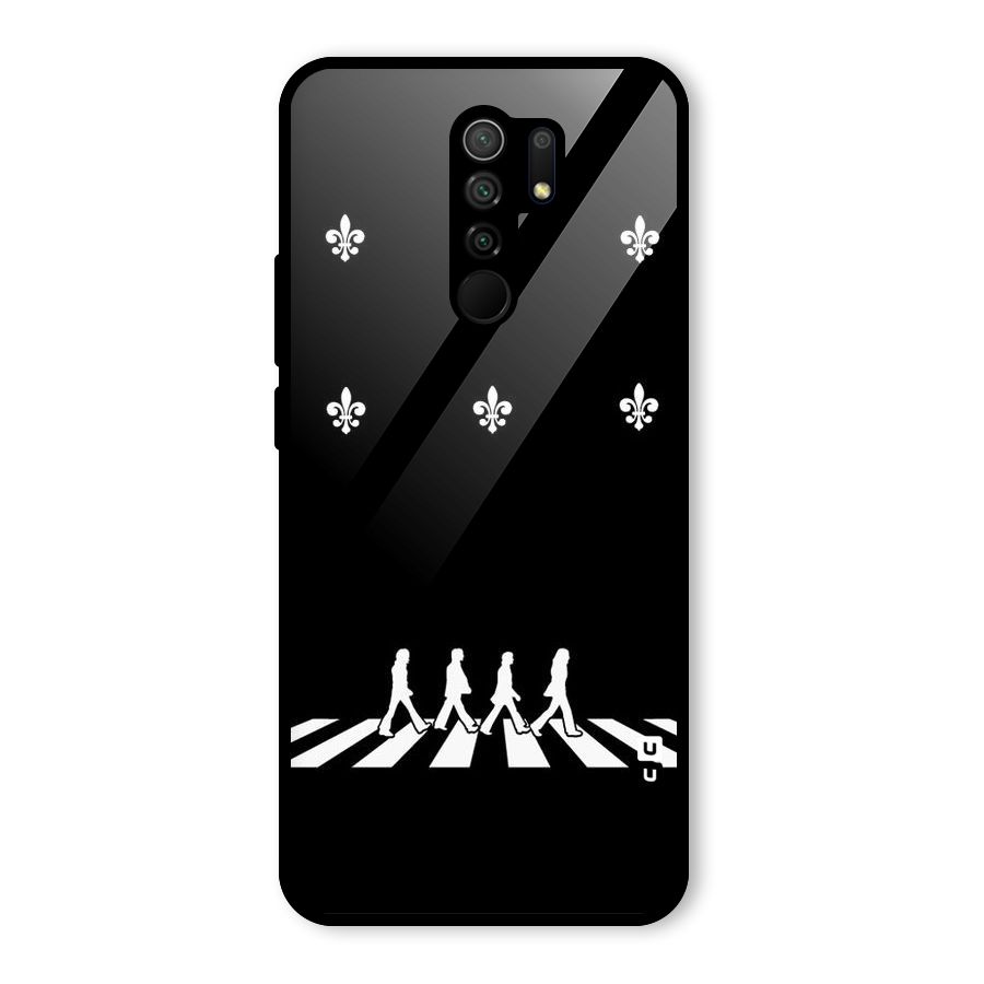 Walking Four Glass Back Case for Poco M2