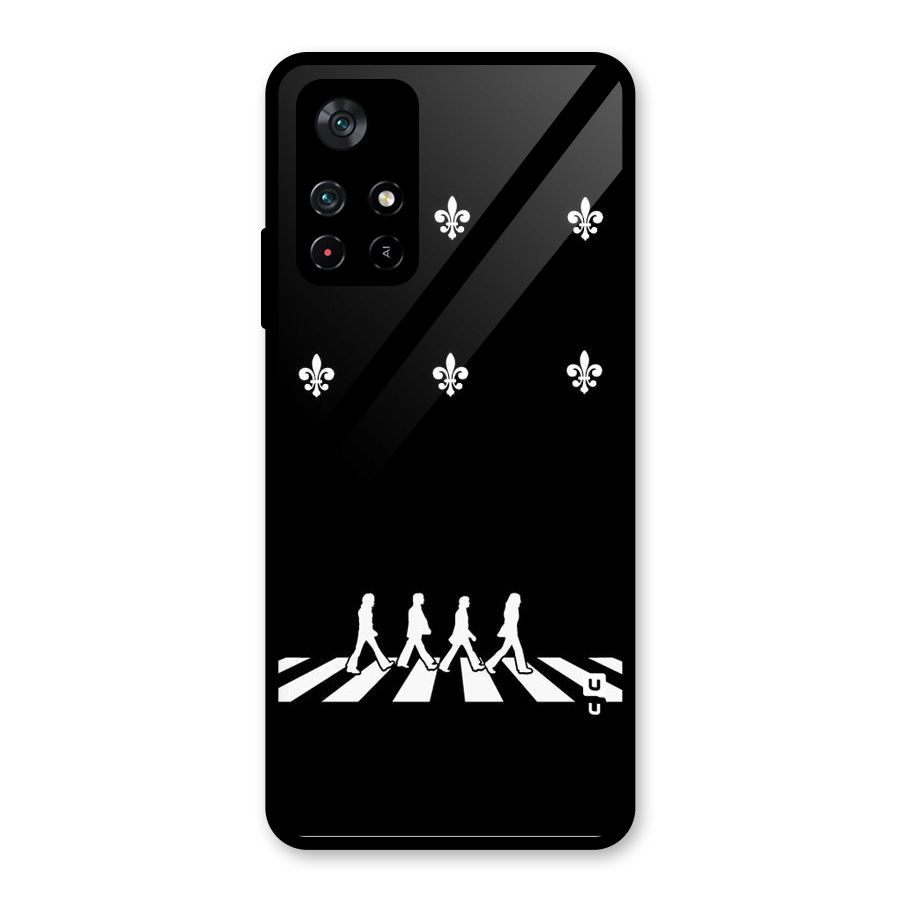 Walking Four Glass Back Case for Poco M4 Pro 5G