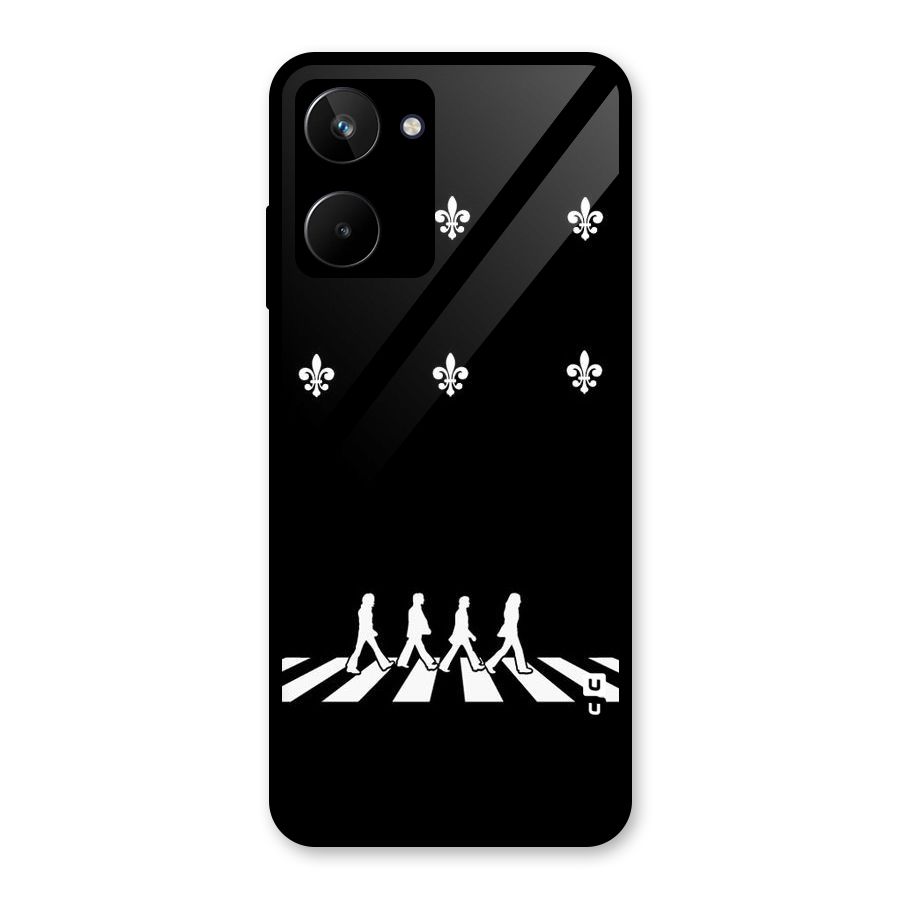 Walking Four Glass Back Case for Realme 10