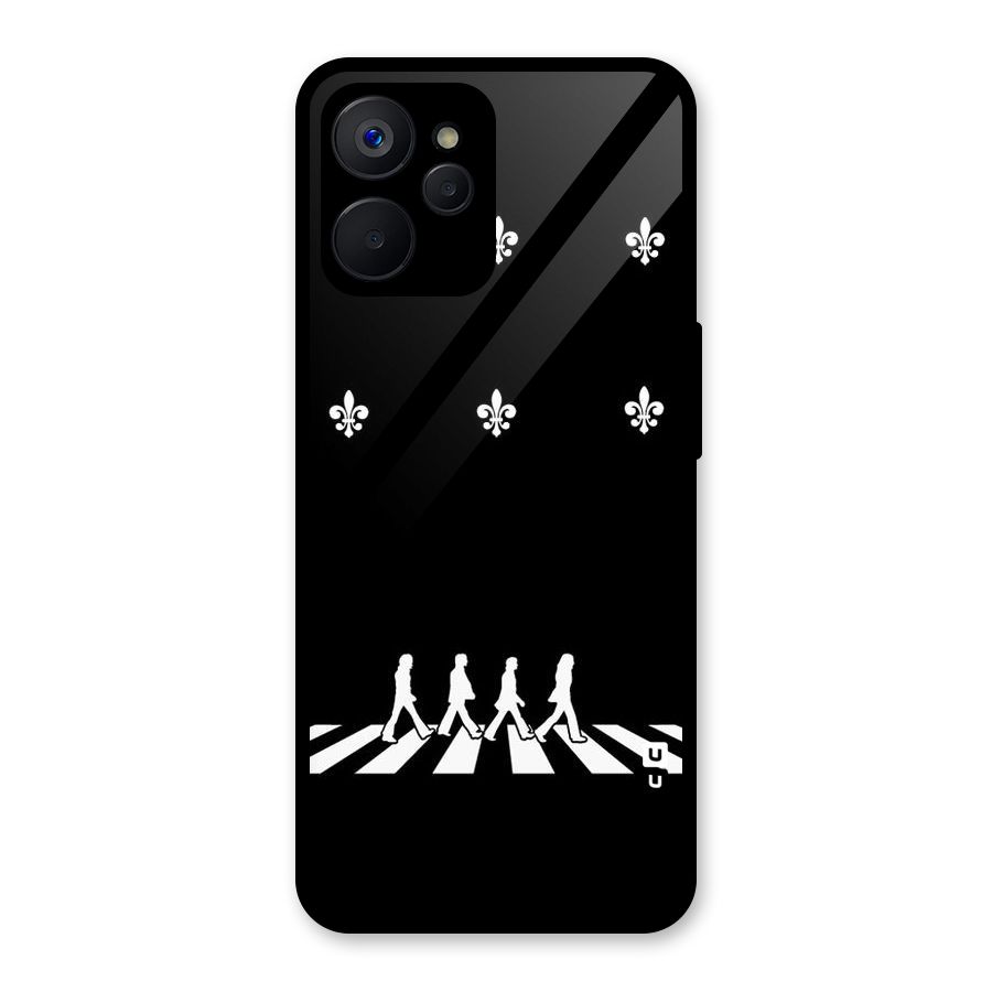 Walking Four Glass Back Case for Realme 9i 5G