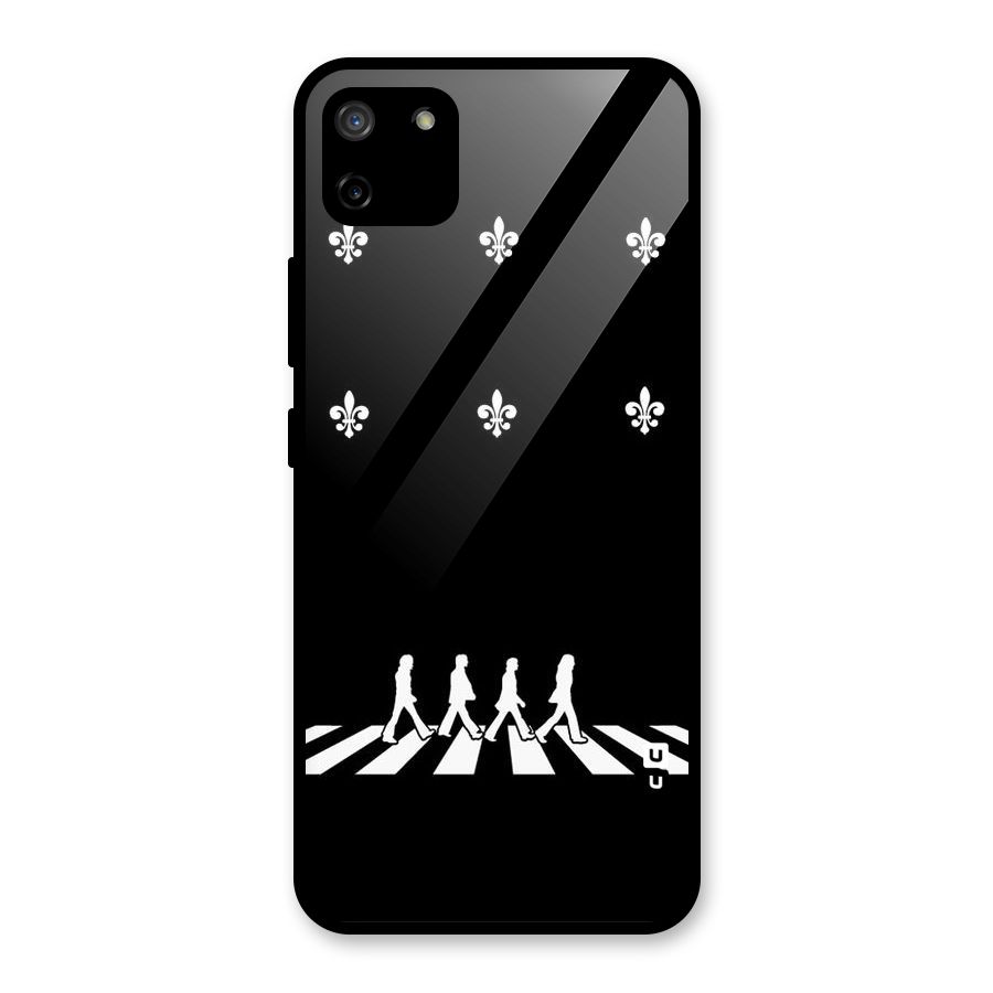 Walking Four Glass Back Case for Realme C11