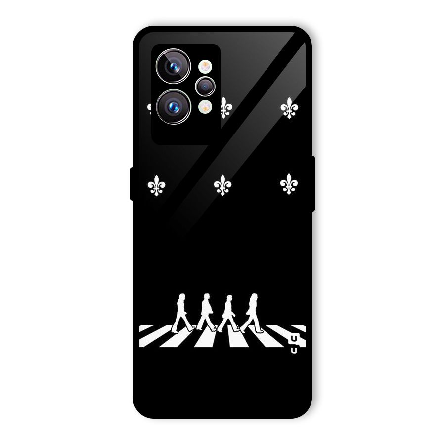 Walking Four Glass Back Case for Realme GT2 Pro