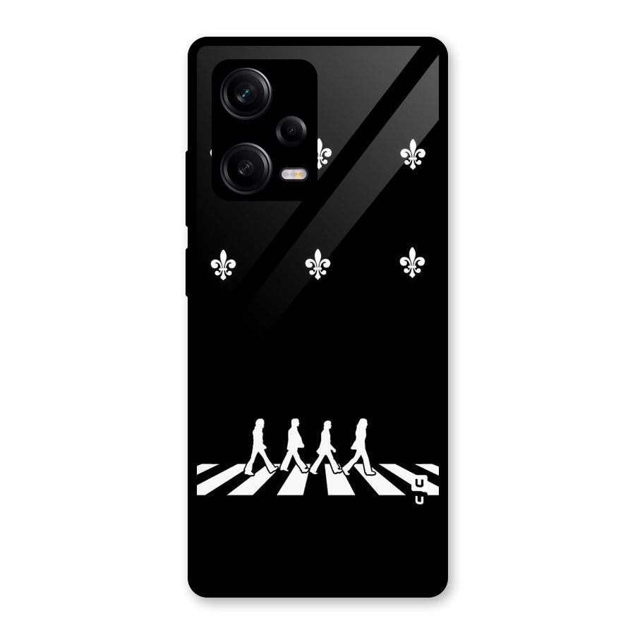 Walking Four Glass Back Case for Redmi Note 12 Pro