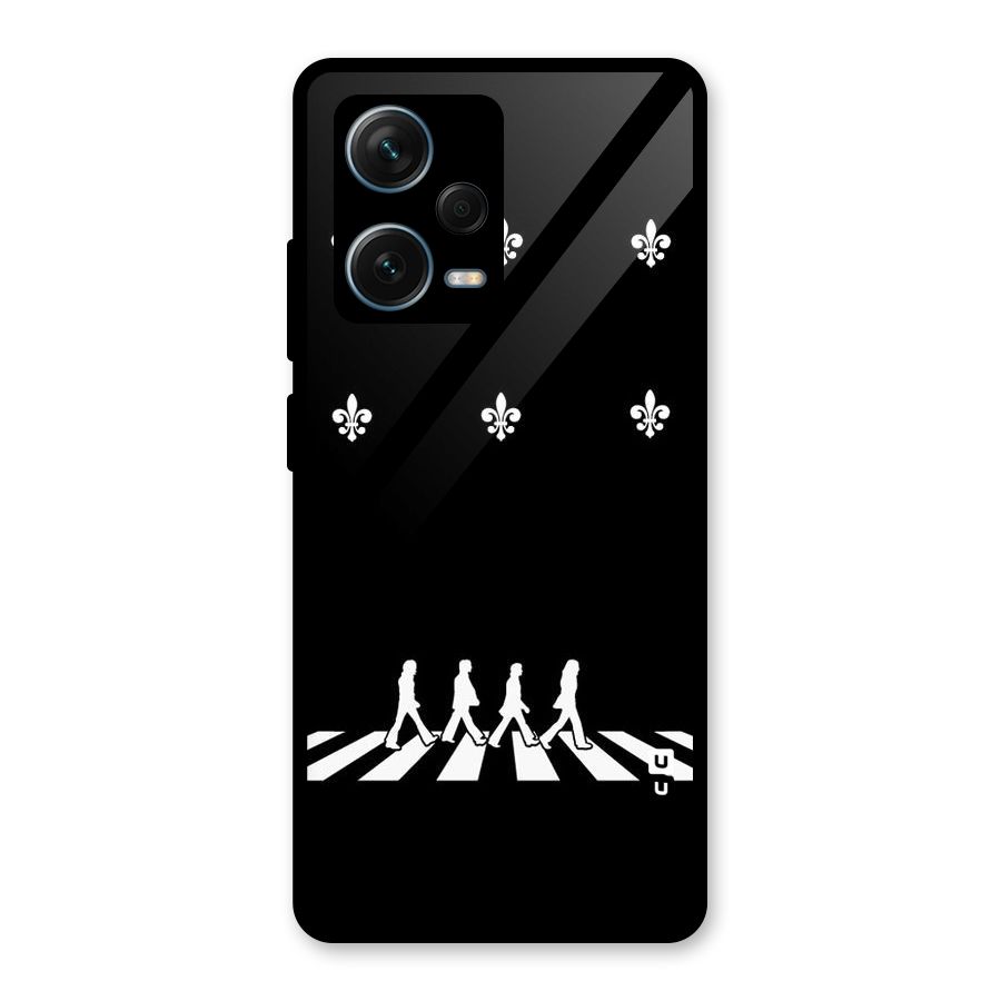 Walking Four Glass Back Case for Redmi Note 12 Pro Plus 5G