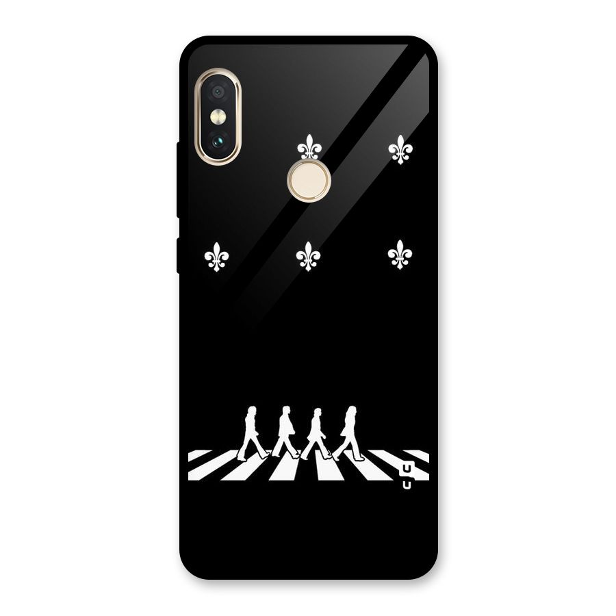 Walking Four Glass Back Case for Redmi Note 5 Pro
