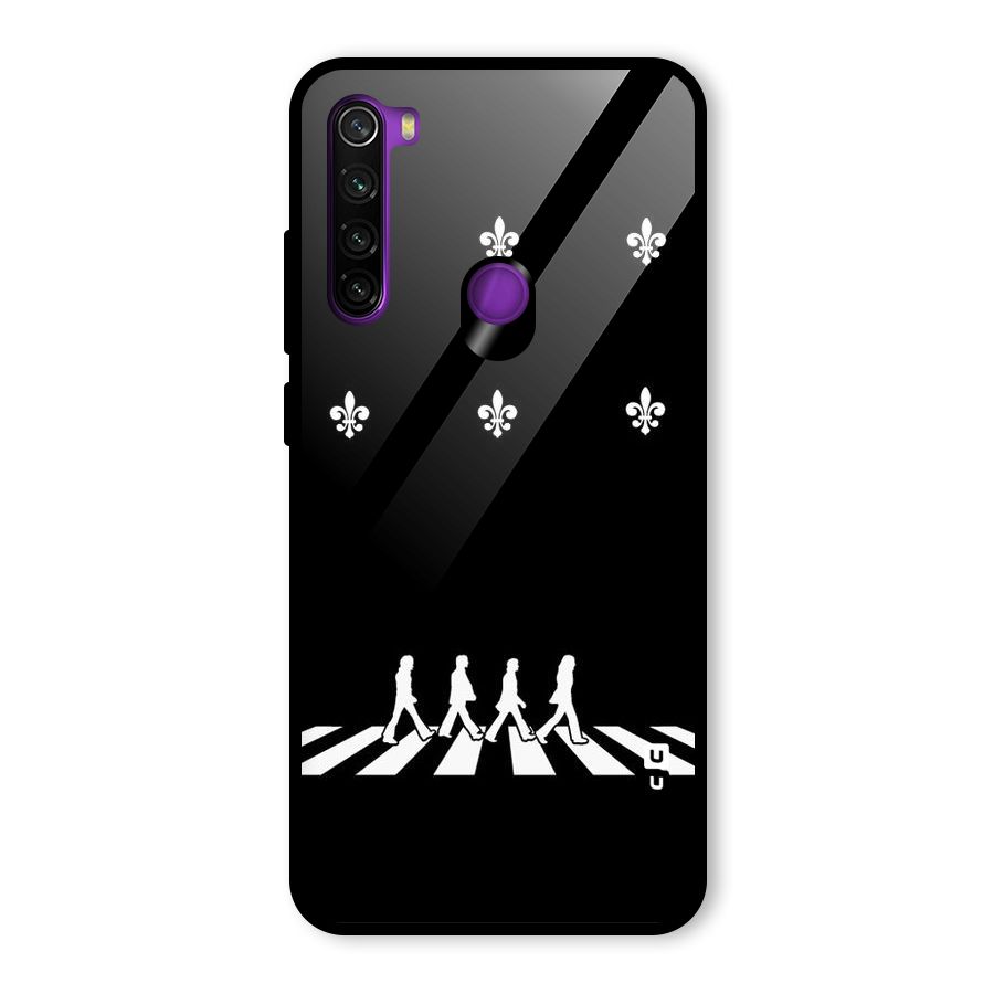 Walking Four Glass Back Case for Redmi Note 8