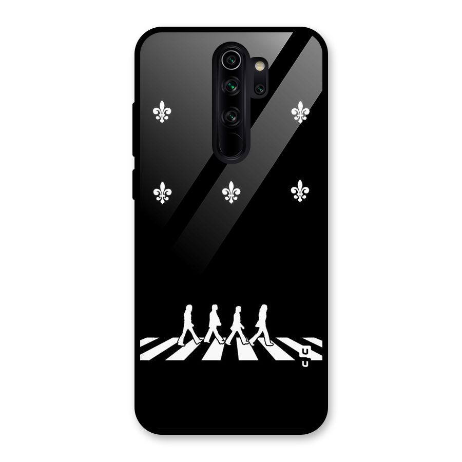 Walking Four Glass Back Case for Redmi Note 8 Pro