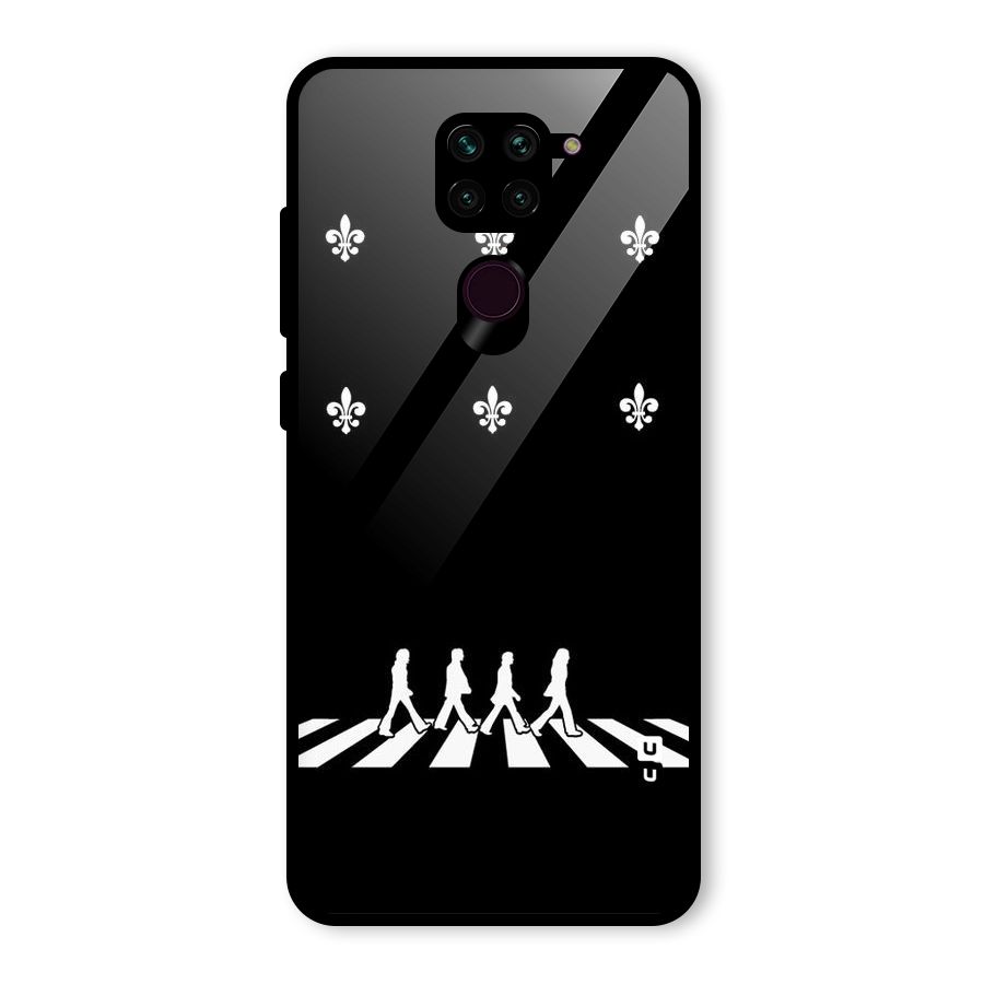 Walking Four Glass Back Case for Redmi Note 9