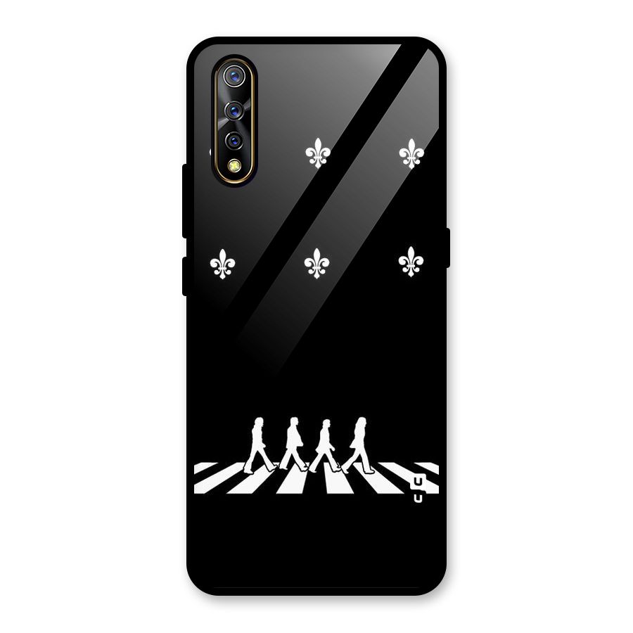 Walking Four Glass Back Case for Vivo S1