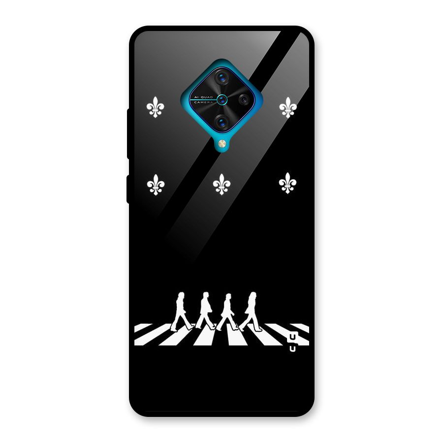 Walking Four Glass Back Case for Vivo S1 Pro