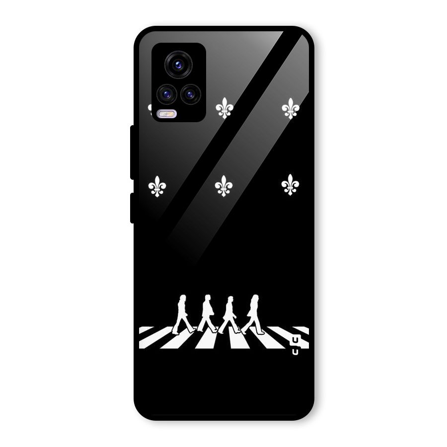 Walking Four Glass Back Case for Vivo V20