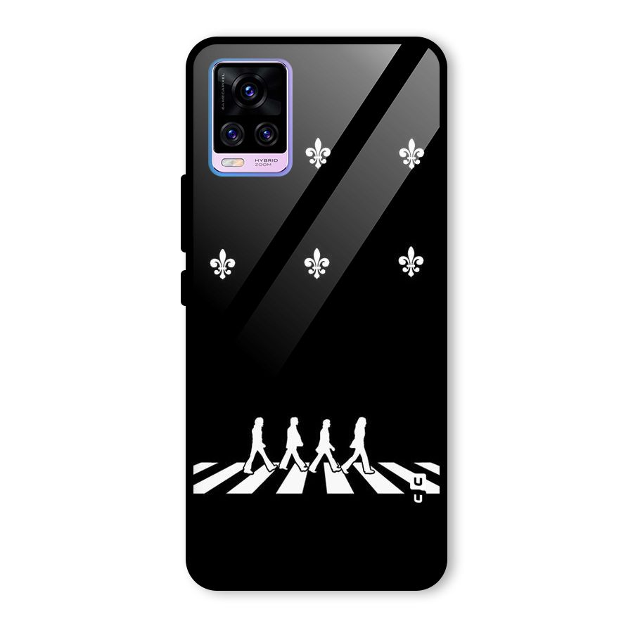 Walking Four Glass Back Case for Vivo V20 Pro